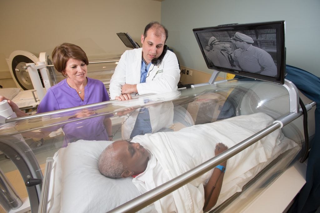 Hyperbaric Oxygen Therapy Chamber.