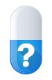 Picture of pill with question mark 