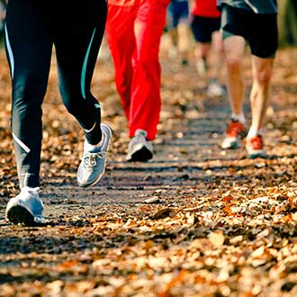 Runners during the Goldsboro Turkey Trot.